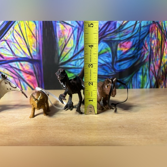 Dinosaur Custom Christmas Ornament Of 4, T-Rex, Triceratops - Picture 8 of 12